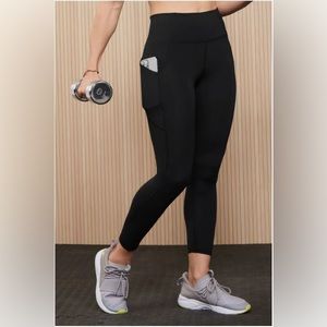 NWT- Fabletics PureLuxe HW Pocket Full length Leggings -BLACK (27”) OLD LOGO